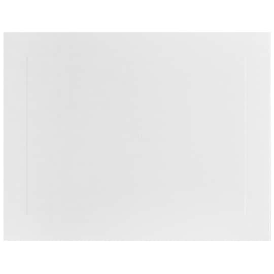 JAM Paper 4.25" x 5.5" White Panel Blank Flat Note Cards